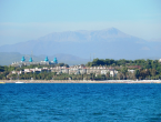 Kumköy Strand und das beliebte Hotel Defne Star