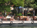 Kleines Restaurant am Kanal von Dalyan